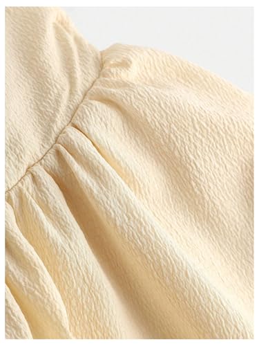 Image of SHENHE Girl's Smocked Ruched A Line Swing Dress Layered Tie Shoulder Flowy Cami Short Dress