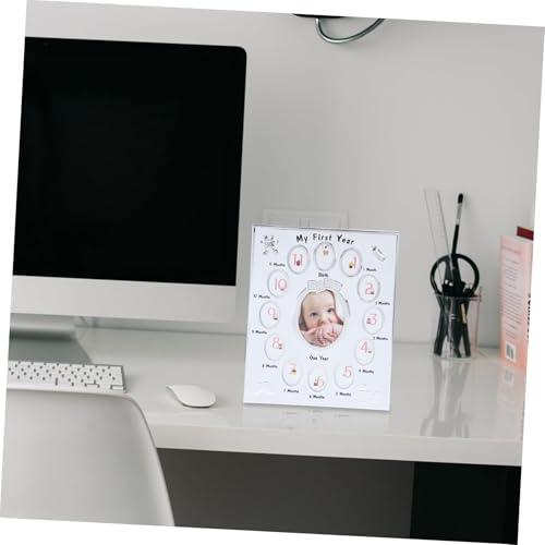 Cadre photo de naissance blanc pour ne plus oublier l'évolution de bébé - 7