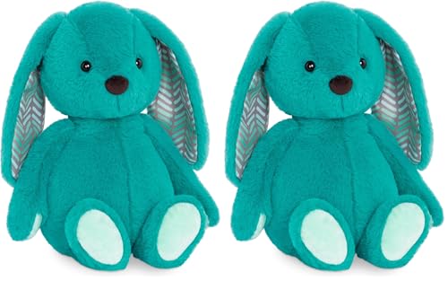 Lapin en peluche B. toys cadeau de naissance idéal doudou ultra doux lavable dès 0 mois lot de 2