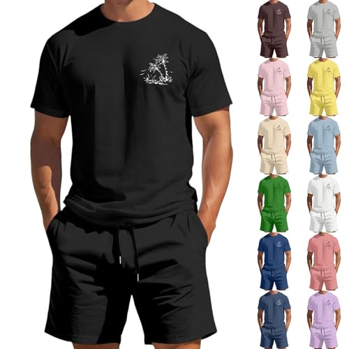 Survêtement homme 2 pièces fini la chaleur avec ce short t-shirt