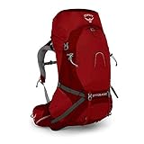 Osprey Packs Atmos Ag 50 Backpacking Pack, Rigby Red, Medium