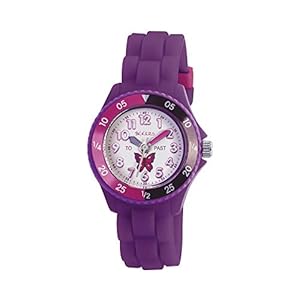 Tikkers Girls’ Analogue Quartz Watch with Rubber Bracelet – TK0041