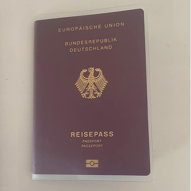 Pack of 4 | UK Passport Covers Transparent, Protective Passport Holders, Frosted PVC Passport Case, UK Passport Cover Water & Dust Proof, Anti Scratches