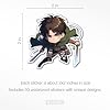 Evercio 50 Pcs Anime Stickers Mixed Pack Trendy Various Manga Stickers Vinyl Decals for Water Bottle Kindle EBook Laptop Phone Notebook Gift for Anime Lover Kids Teens Adults Unique Designs - Image 4
