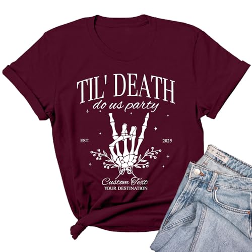 Bride or Die Till Death Do Us Party Halloween Bachelorette Party Shirts, Team Bride Squad Tribe Spooky Shirts3