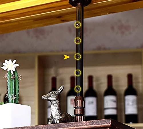 Soporte para botella y copas que ahorra espacio en la pared de la sala de estar 6