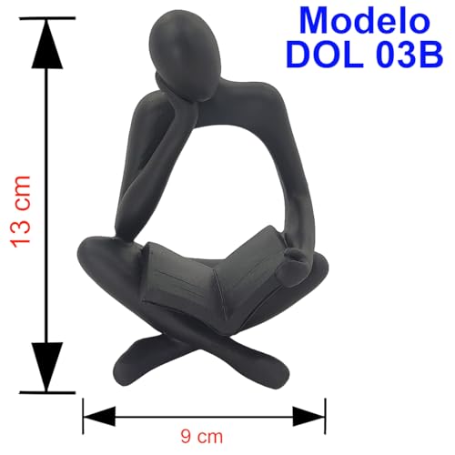 Leitor Estatueta Decorativa Leitura Abstrata Homem que Lê Decoração Ornamento Elegante Estátua Pensa