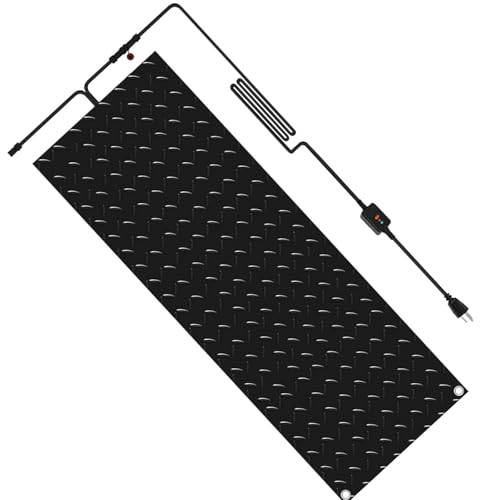 iumLeap Heated Walkway Snow Melting Mats,12/15.7/20/23.6in Width Non Slip Rubber Heated Mat Non-Slip Winter Removal and Ice Melt Products -Heating Entrance for Narrow Walkw(1Pcs-40x80cm/(15.7x32in))