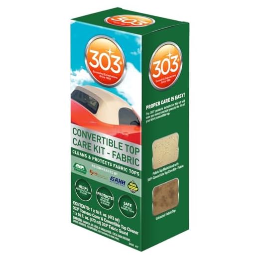 303 Convertible Fabric Top Cleaning and Care Kit - Cleans And Protects Fabric Tops - Includes 303 Tonneau Cover And Convertible Top Cleaner 16 fl. oz. + 303 Fabric Guard 16 fl. oz., (30520)