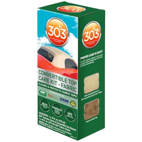 303 Products (30520) Convertible Top Cleaning and Care Kit with Cleaner and Fabric Guard Helps Maintain Water Repellency Protects Fabric Convertible Tops and Tonneau Covers 32 fl oz