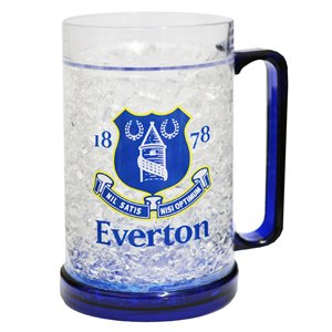 Official Everton Football Merchandise 16oz Insulated Dimpled Mug, 470ml