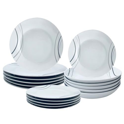 Piatto da dessert rotondo riutilizzabile da 17 cm bianco -100u