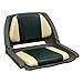 Wise 8WD139 Series Molded Fishing Boat Seat with Marine Grade Cushion Pads, Green Shell, Green/Sand Cushion