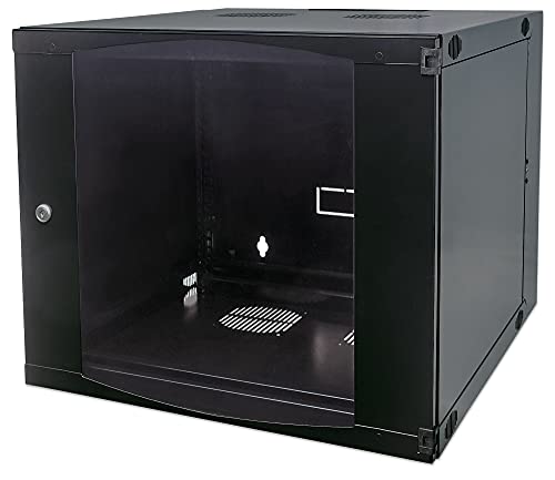 Répartiteur mural 19 6 HE Intellinet noir rack réseau pivotant 45 cm