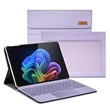 CoBak Case for Microsoft Surface Pro 12' (2025), Premium Business Cover with Multi-Angle Stand, Embedded Stylus Holder, Keyboard Support & Built-in Organizer – Tailored for Professionals,Violet