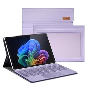 CoBak Funda para Microsoft Surface Pro 12″ (2025), Premium Business Cover con soporte multiángulo, soporte para lápiz capacitivo integrado, soporte para teclado y organizador integrado, a medida para