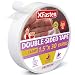 XFasten Double Sided Tape Clear, Removable, 1.5-Inch by 30-Yards, Single Roll Ideal as a Gift Wrap Tape, Holding Carpets, and Woodworking