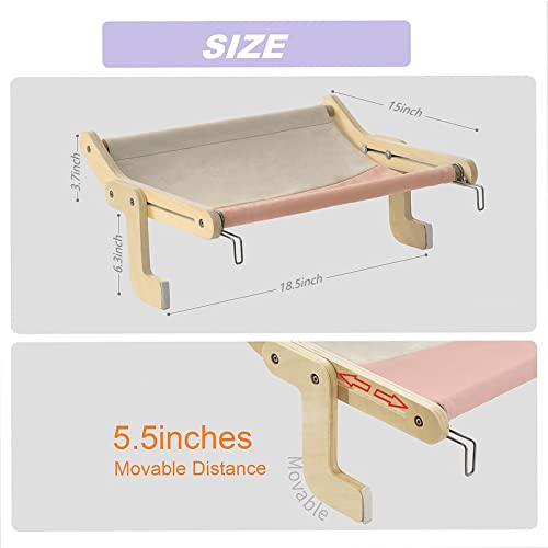 Durable And Stable Cat Bedside Perch,Easy To Assemble And Use Cat Windowsill Bed,Making The Most Of Space,Chair Back Or Drawer Perch For Cat #TOP1