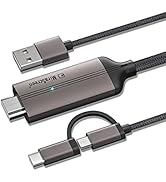 Amazon.co.jp: USB Type C/Micro USB to HDMI変換ケーブル 高速転送 4K