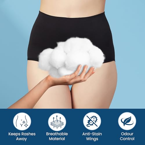 Image of Velora Soft Feel & Rash Free XL 80 Pads Combo with Wider Back for Extra Coverage |Quick Absorption| Medium Flow Straight Sanitary Pads for Women & Girl (40 Pads Each-280MM)