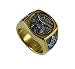 The Quiet Witness T64 Stainless Steel Shriner Ring Mason Masonic Square & Compass Blue Lodge Shrine Scimitar (10) - Image 1