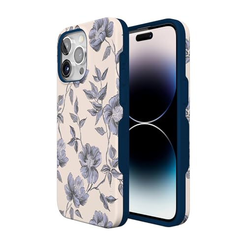 Coque iPhone 15 Pro Max florale vintage iris MagSafe Casely - 3