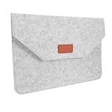 LOORGVEL Laptop Schutzhülle Filz Leichtgrau Weich Stoßfest Tablet Tasche Kompatibel für Notebook...