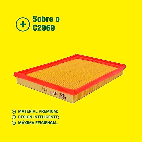 Original MANN-FILTER Filtro do Ar C2969 VW (VOLKSWAGEN)