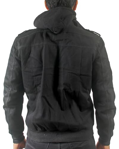 Black Denim Jean Jacket lightweight Concert & Work for Mens Fashion, Western, and Winter Trucker Styles in One Jacket 5