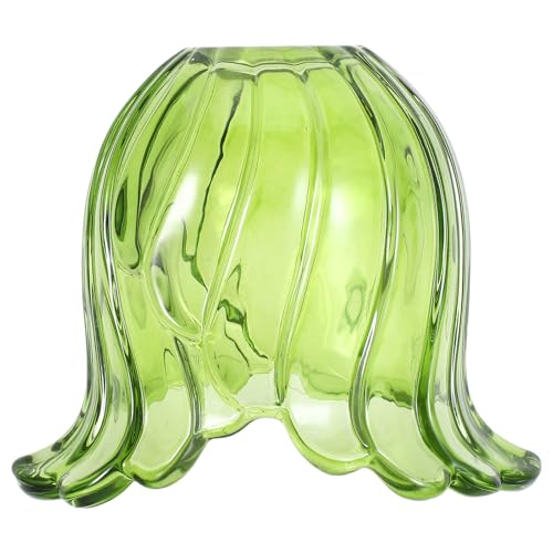Baluue Green Glass Lamp Shade Replacement Vintage Table Lamp Glass Shade for Pendant Light Wall Sconce Chandelier Floor 6.29 X 5.31 X 4.52 in 1 piece by Baluue - Used condition - US$21.87