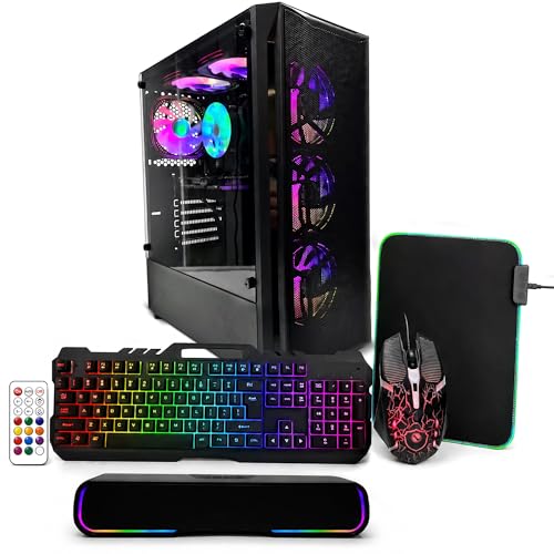 VRA Gaming PC Bundle - Optimized for Fortnite (150+ FPS) & Roblox - Intel Core i7-4790, RX 580 8GB,...