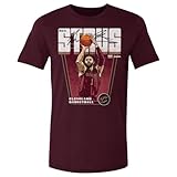 500 LEVEL Max Strus Cleveland Cavaliers Shirt - Max Strus Cleveland Cavaliers Premiere WHT (Maroon, XXXX-Large)