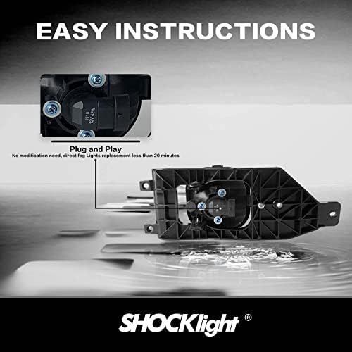 Fog Lights For 2005-2007 Ford F250 F350 F450 F550 Super Duty & 2005 Excursion Driving Fog Lamps Assembly Set L&R Side W/O Switch Harness — view 3