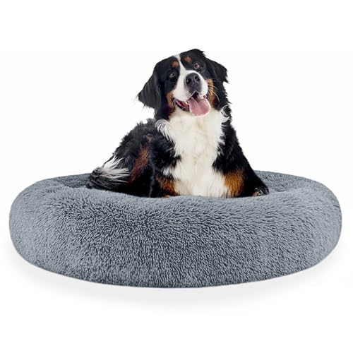 Furbedz - Cama para Perro Extra Grande, Diseño Antiestrés, Cama Lavable con Funda Extraíble Intercambiable, Felpa Ultrasuave, Forro Interno, Soporte...