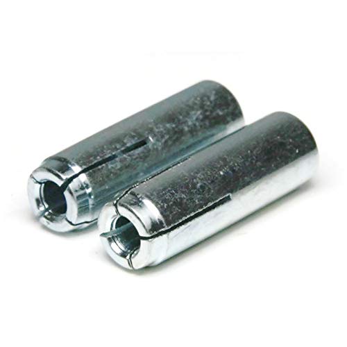 Concrete & Stone Drop in Female Expansion Anchors with Setting Tool Zinc Plated Steel 1/2"-13 x 2 Qty 25