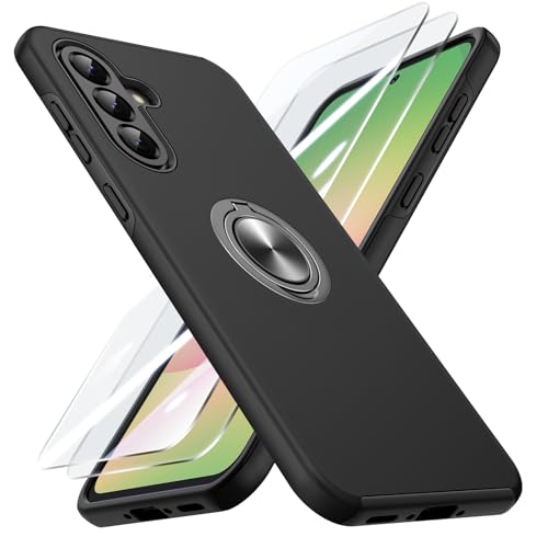 Doeshine Coque pour Samsung Galaxy A56/A36 avec 2 Verre Trempé Vitre Protection, Protection Militaire caméra Antichoc Samsung A56 5G Housse avec Support...