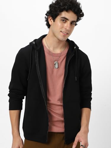 Image of Neostreak Men's Cotton Hooded Neck Zippered Sweatshirt