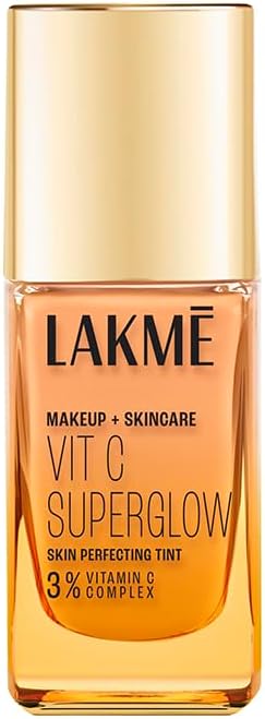 Lakme Makeup+Skincare VitC Superglow Skin Perfecting Tint Warm Natural W180 25ml