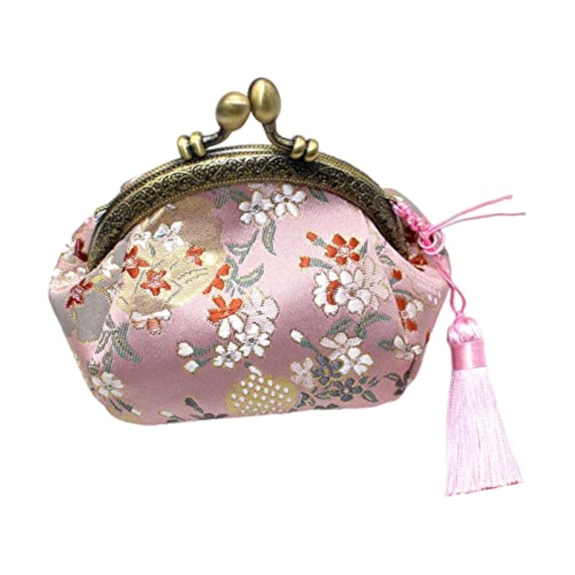 6x Women's Buckle Coin Purses, Floral Design