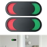 2 Stück Klebeschilder mit Schieberegler, Besetzt Schild Toilette & Frei Status, Bitte Nicht Stören Schild für WC, Wartezimmer, Besprechungsräume, Selbstklebende Türhinweise