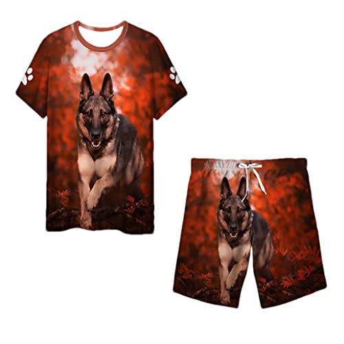 Survêtement 2 pièces t-shirt et short pour homme keusyoi en taille XXXL