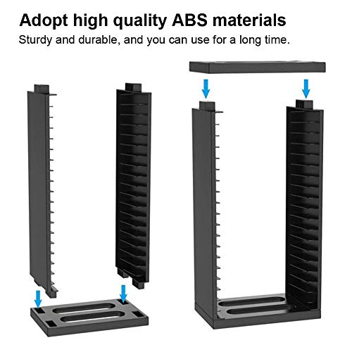Auliuakz Storage Tower -Universal Game Disc Storage Tower Double Layer Shelf Stand Organizer For Ps4 Slim Pro #TOP3