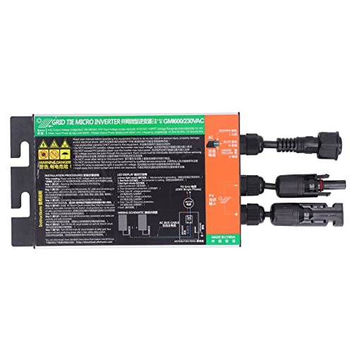 Microinversor solar 600W impermeabilizado para balcón y tejado de chalets