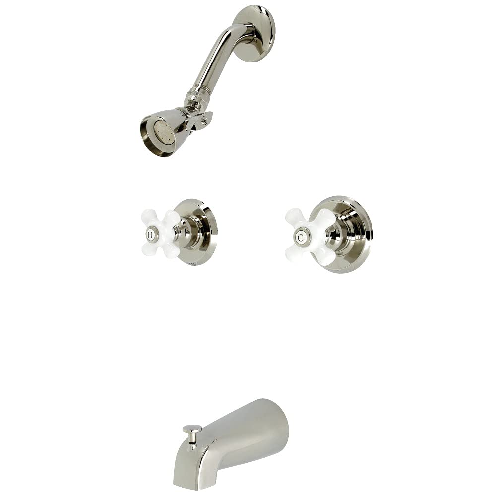 Mitigeur douche et baignoire Kingston Brass KB246PXPN style rétro ancien en laiton