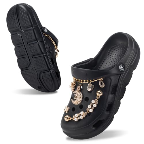 Image of PIMIO Garden Clogs for Women and Men,Slip On Work Shoes with Arch Support,Womens Mens Quick-Dry Water Shoes Casual Sandals,Comfortable Slippers