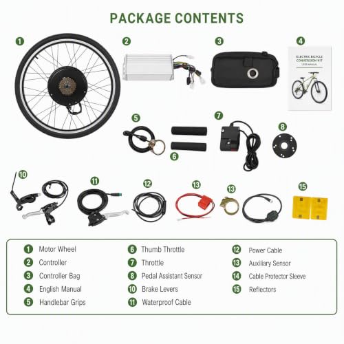 48V 1000W Gearless Rear Hub Kit