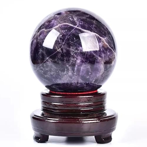 Boule d'améthyste naturelle 11cm pour décoration de maison et bureau