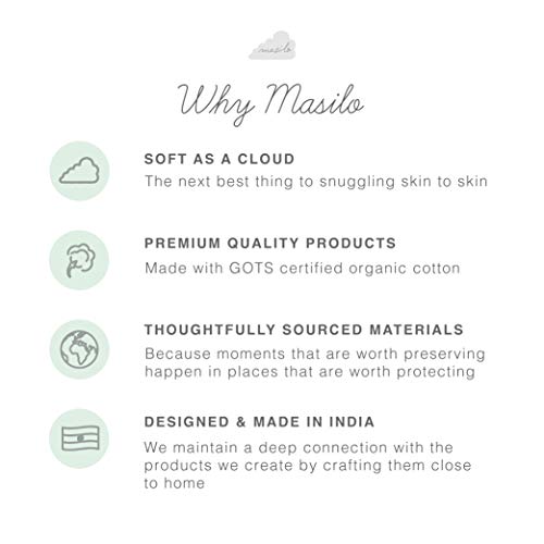Image of Masilo Organic Cotton Hodded Towel for 0 to 5 Years Baby, Pack of 1 - Polar Bear White