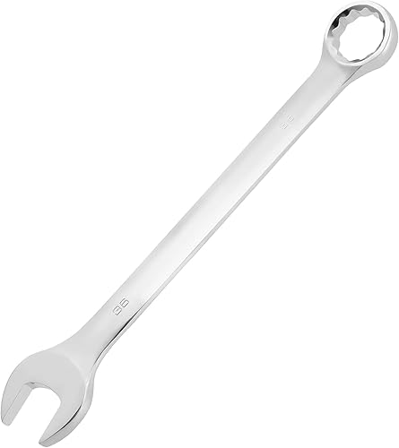 Miniatura 5 de 2 llaves combinadas de 1.417 in, métricas de acero forjado, abierto y extremo de caja, desplazamiento de 15 grados, extremo de caja de 12 puntos