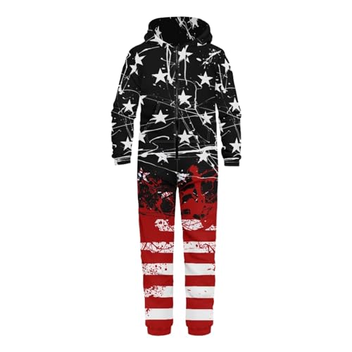 Forchrinse Galaxy Starry Mens Jumpsuit Onesie Romper Lightweight Full Zip One Piece Hoodie Tracksuit Soft Sleepwear Pajamas3